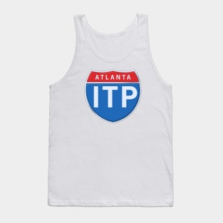 Atlanta Inside The Perimeter Road Sign Tank Top